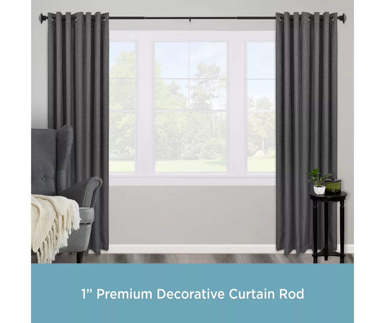 Kenney Mission 1" Adjustable Curtain Rod 6 Kenney Mission 1" Adjustable Curtain Rod - Image 6