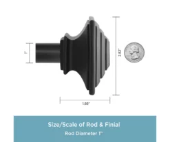 Kenney Mission 1" Adjustable Curtain Rod 34 Kenney Mission 1" Adjustable Curtain Rod -Cuisinart Store 810679528 A0 03