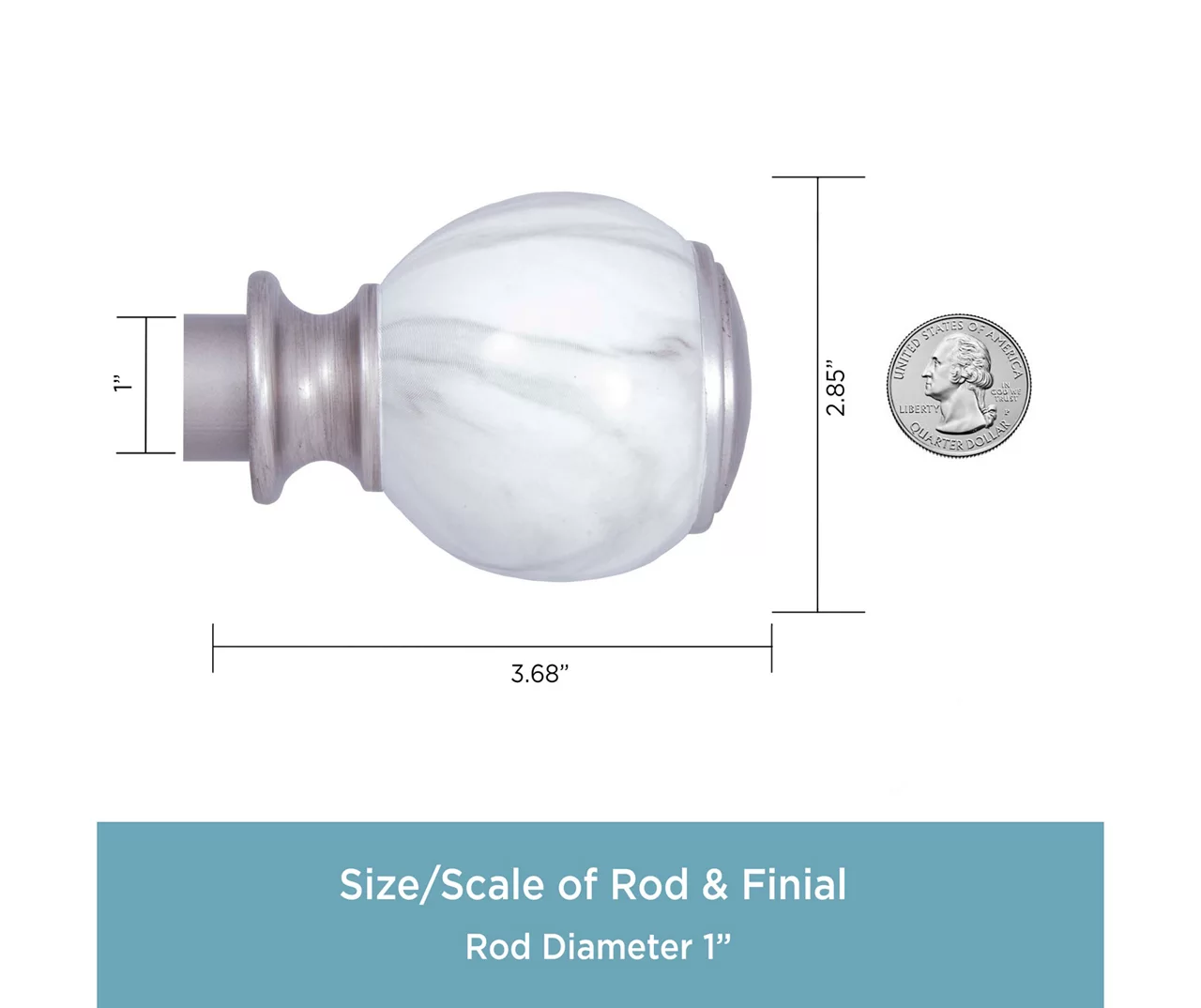 Kenney Khalessi 1" Adjustable Curtain Rod 9 Kenney Khalessi 1" Adjustable Curtain Rod - Image 9