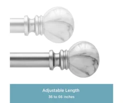 Kenney Marble 3/4" Adjustable Curtain Rod -Cuisinart Store 810679536 A0 04