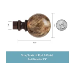 Kenney Marble 3/4" Adjustable Curtain Rod -Cuisinart Store 810679537 A0 03