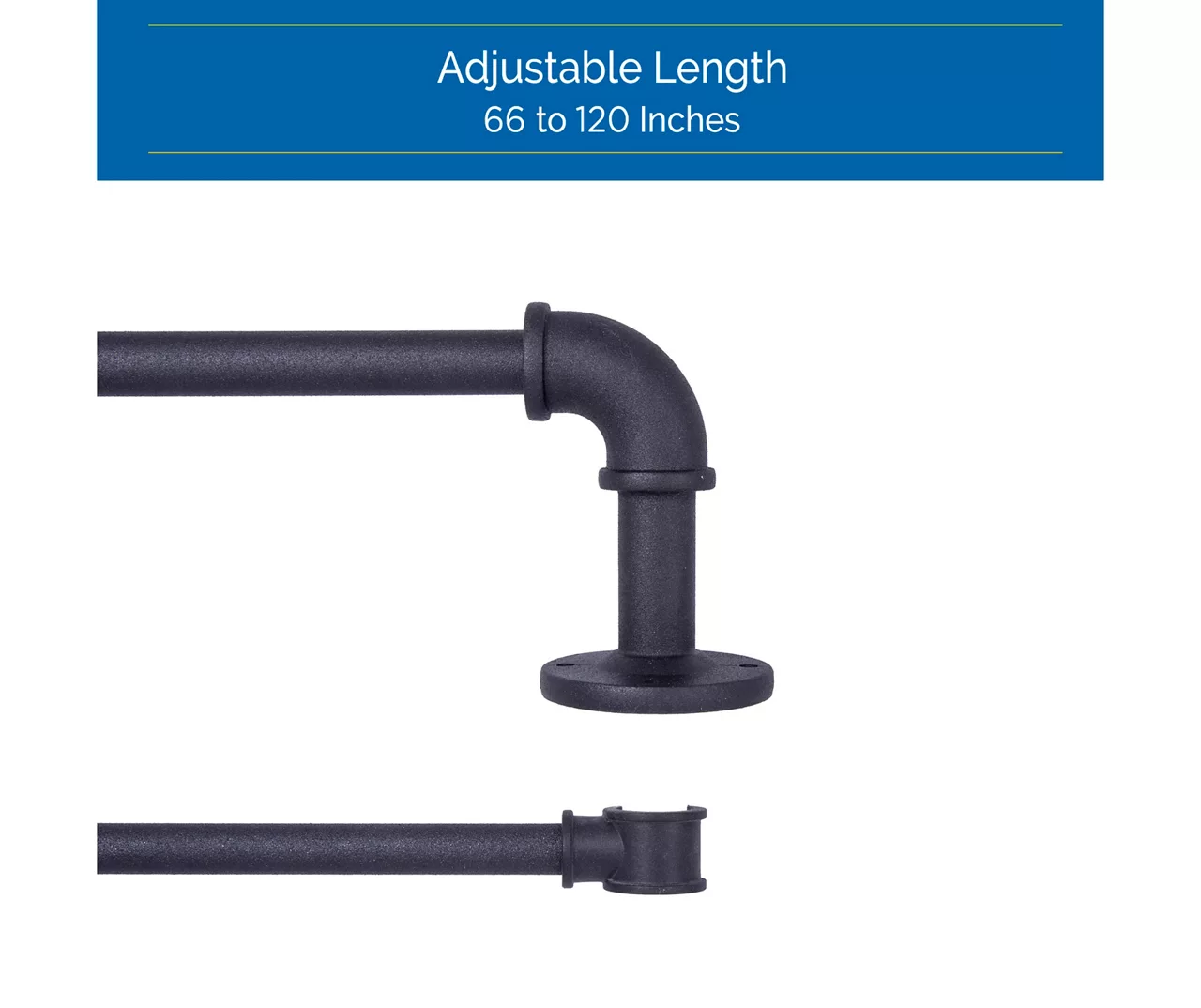 Sun Zero Bronn 3/4" Wrap Adjustable Double Curtain Rod 12 Sun Zero Bronn 3/4" Wrap Adjustable Double Curtain Rod - Image 12