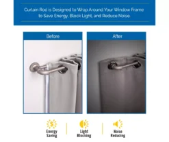 Sun Zero Bronn 3/4" Wrap Adjustable Double Curtain Rod 36 Sun Zero Bronn 3/4" Wrap Adjustable Double Curtain Rod -Cuisinart Store 810679544 A0 02
