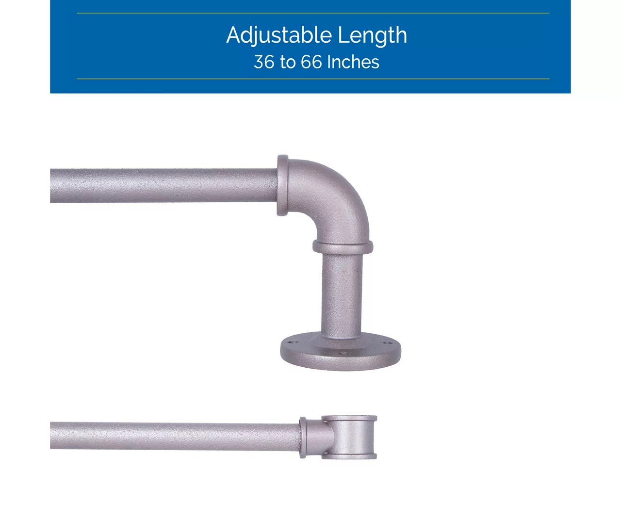 Sun Zero Bronn 3/4" Wrap Adjustable Double Curtain Rod 18 Sun Zero Bronn 3/4" Wrap Adjustable Double Curtain Rod - Image 18