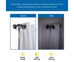 Sun Zero Bronn 3/4" Wrap Adjustable Curtain Rod 32 Sun Zero Bronn 3/4" Wrap Adjustable Curtain Rod -Cuisinart Store 810679546 A0 02