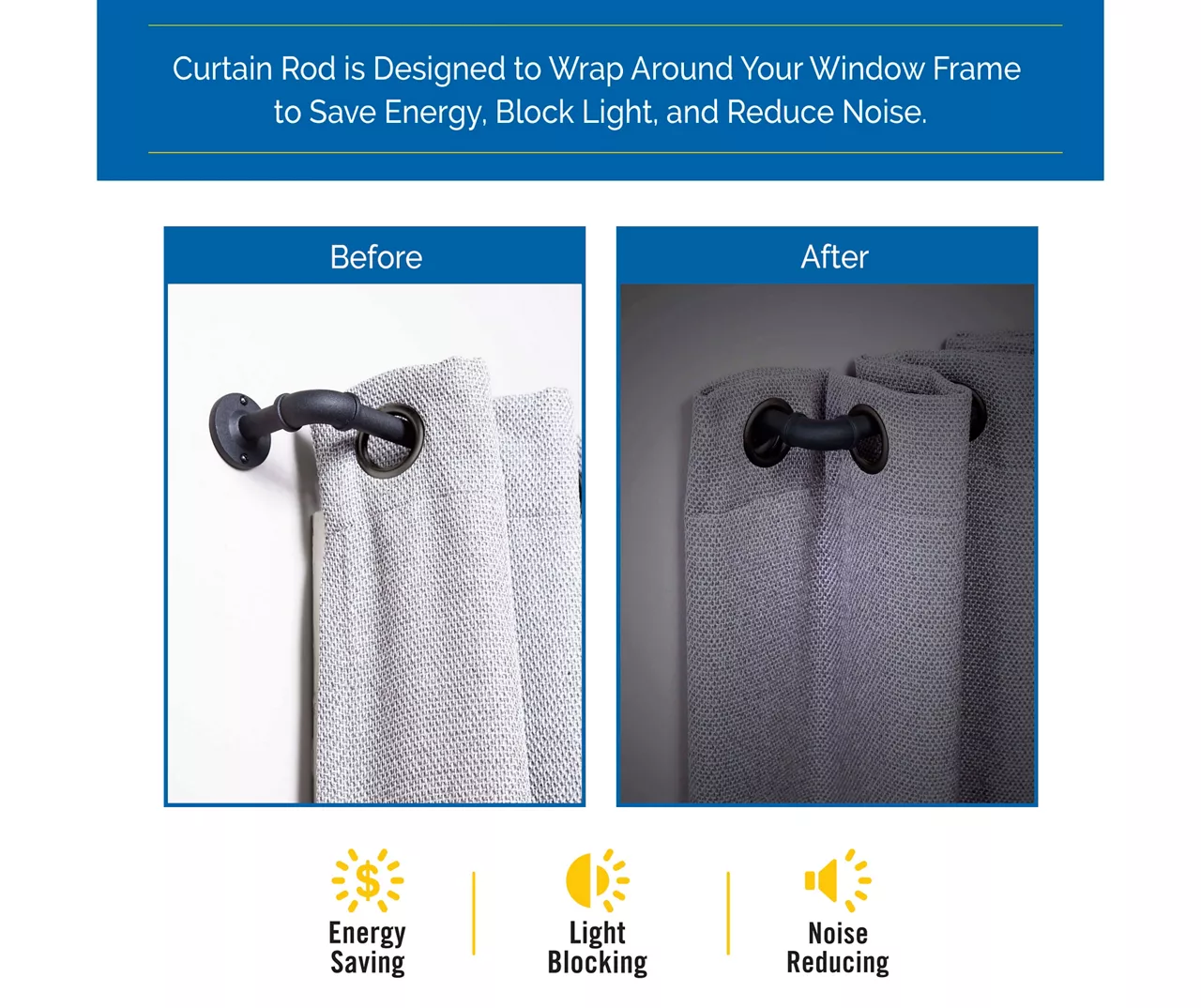 Sun Zero Bronn 3/4" Wrap Adjustable Curtain Rod 13 Sun Zero Bronn 3/4" Wrap Adjustable Curtain Rod - Image 13