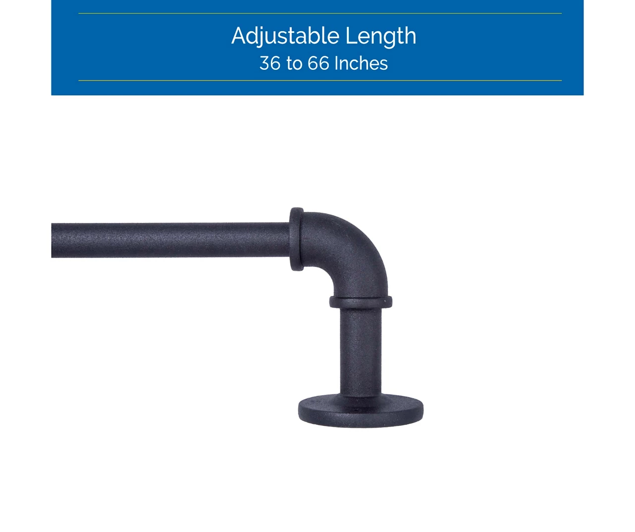 Sun Zero Bronn 3/4" Wrap Adjustable Curtain Rod 14 Sun Zero Bronn 3/4" Wrap Adjustable Curtain Rod - Image 14