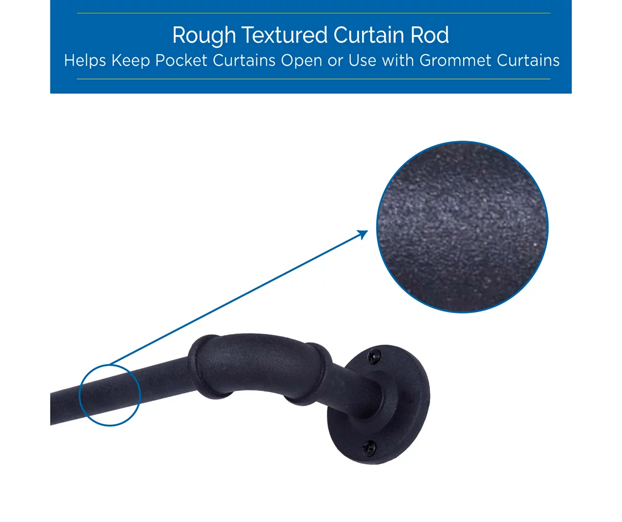 Sun Zero Bronn 3/4" Wrap Adjustable Curtain Rod 19 Sun Zero Bronn 3/4" Wrap Adjustable Curtain Rod - Image 19