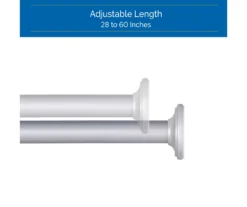 Sun Zero 5/8" Adjustable Tension Curtain Rod, (28"-60") -Cuisinart Store 810679549 A0 05