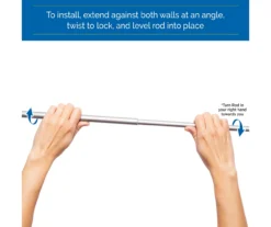 Sun Zero 5/8" Adjustable Tension Curtain Rod, (28"-60") -Cuisinart Store 810679549 A0 06