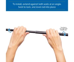 Sun Zero 5/8" Adjustable Tension Curtain Rod, (28"-60") -Cuisinart Store 810679550 A0 06