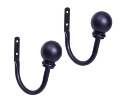Kenney Chelsea 5/8" Curtain Holdback Hooks, 2-Pack