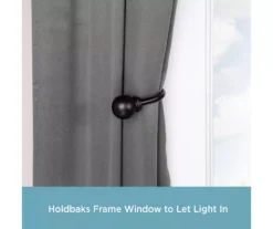 Kenney Chelsea 5/8" Curtain Holdback Hooks, 2-Pack -Cuisinart Store 810679551 A0 02