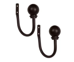 Kenney Chelsea 5/8" Curtain Holdback Hooks, 2-Pack -Cuisinart Store 810679552 A0 01