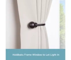 Kenney Chelsea 5/8" Curtain Holdback Hooks, 2-Pack -Cuisinart Store 810679552 A0 02