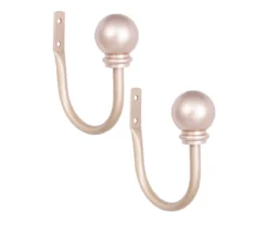 Kenney Chelsea 5/8" Curtain Holdback Hooks, 2-Pack -Cuisinart Store 810679553 A0 01