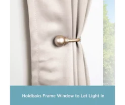 Kenney Chelsea 5/8" Curtain Holdback Hooks, 2-Pack -Cuisinart Store 810679553 A0 02