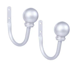 Kenney Chelsea 5/8" Curtain Holdback Hooks, 2-Pack -Cuisinart Store 810679556 A0 01
