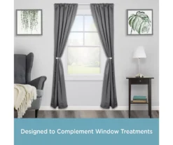 Kenney Chelsea 5/8" Curtain Holdback Hooks, 2-Pack -Cuisinart Store 810679556 A0 03