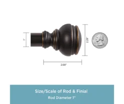 Kenney Terry 1" Adjustable Curtain Rod -Cuisinart Store 810679558 A0 04