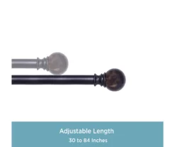 Kenney Marble 1" Adjustable Curtain Rod 19 Kenney Marble 1" Adjustable Curtain Rod -Cuisinart Store 810679562 A0 03