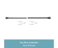 Kenney Marble 1" Adjustable Curtain Rod 21 Kenney Marble 1" Adjustable Curtain Rod -Cuisinart Store 810679562 A0 05