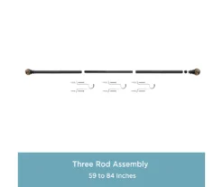 Kenney Marble 1" Adjustable Curtain Rod 22 Kenney Marble 1" Adjustable Curtain Rod -Cuisinart Store 810679562 A0 06