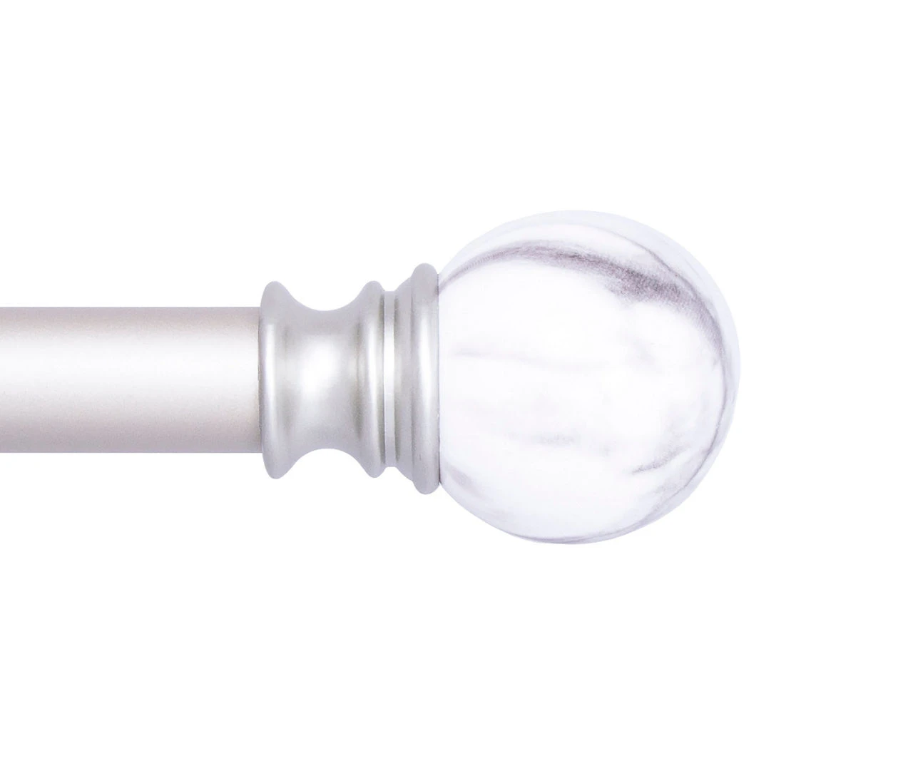 Kenney Marble 1" Adjustable Curtain Rod 2 Kenney Marble 1" Adjustable Curtain Rod - Image 2