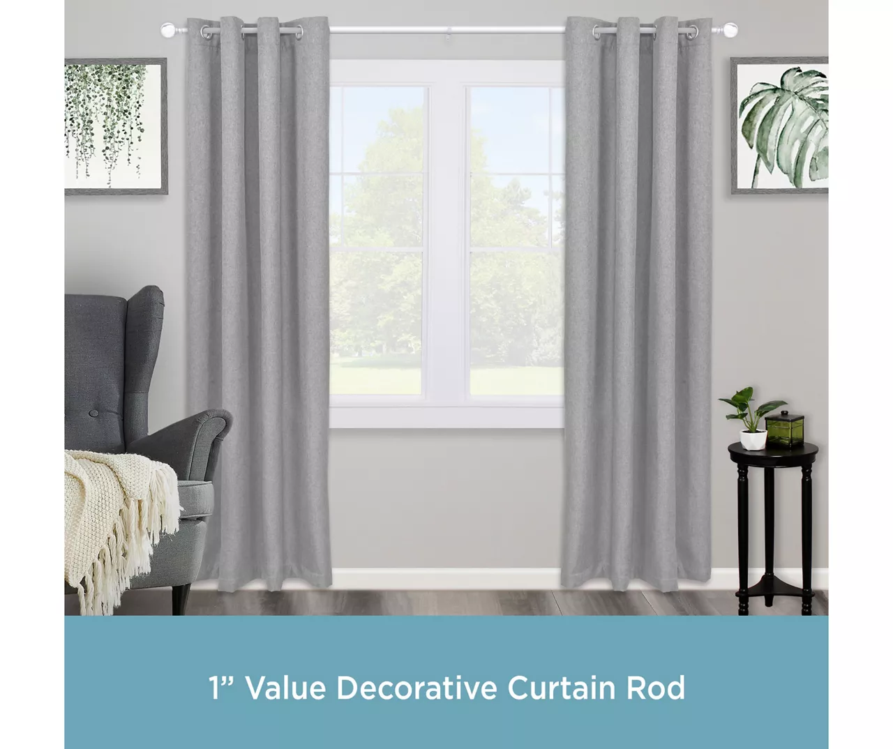 Kenney Marble 1" Adjustable Curtain Rod 10 Kenney Marble 1" Adjustable Curtain Rod - Image 10