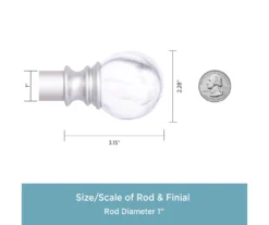 Kenney Marble 1" Adjustable Curtain Rod 27 Kenney Marble 1" Adjustable Curtain Rod -Cuisinart Store 810679563 A0 04