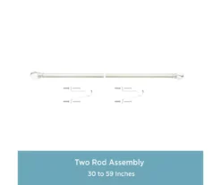 Kenney Marble 1" Adjustable Curtain Rod 28 Kenney Marble 1" Adjustable Curtain Rod -Cuisinart Store 810679563 A0 05