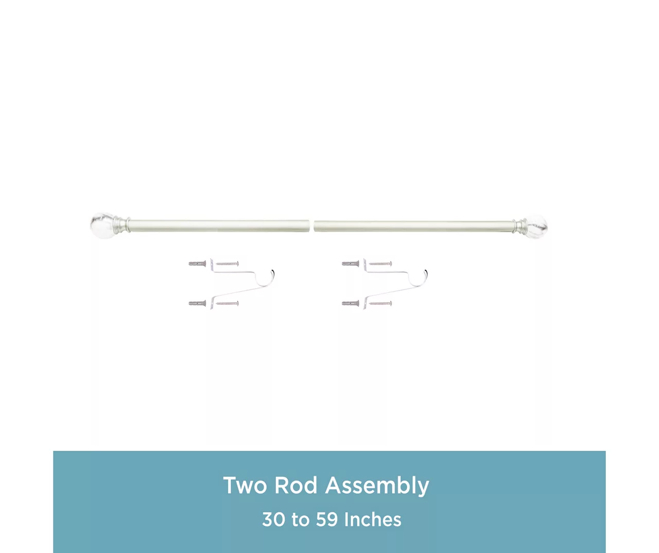 Kenney Marble 1" Adjustable Curtain Rod 13 Kenney Marble 1" Adjustable Curtain Rod - Image 13