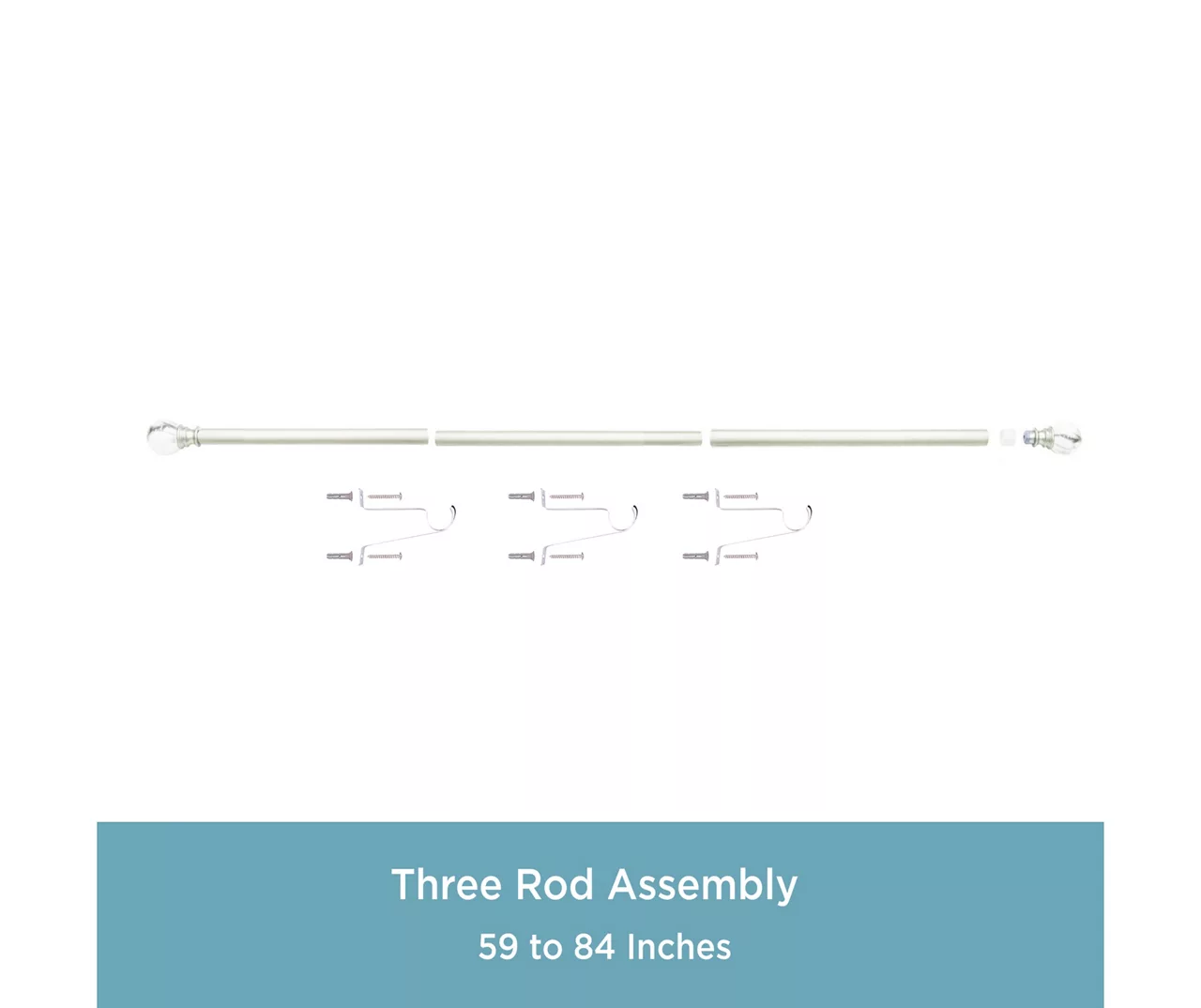 Kenney Marble 1" Adjustable Curtain Rod 14 Kenney Marble 1" Adjustable Curtain Rod - Image 14
