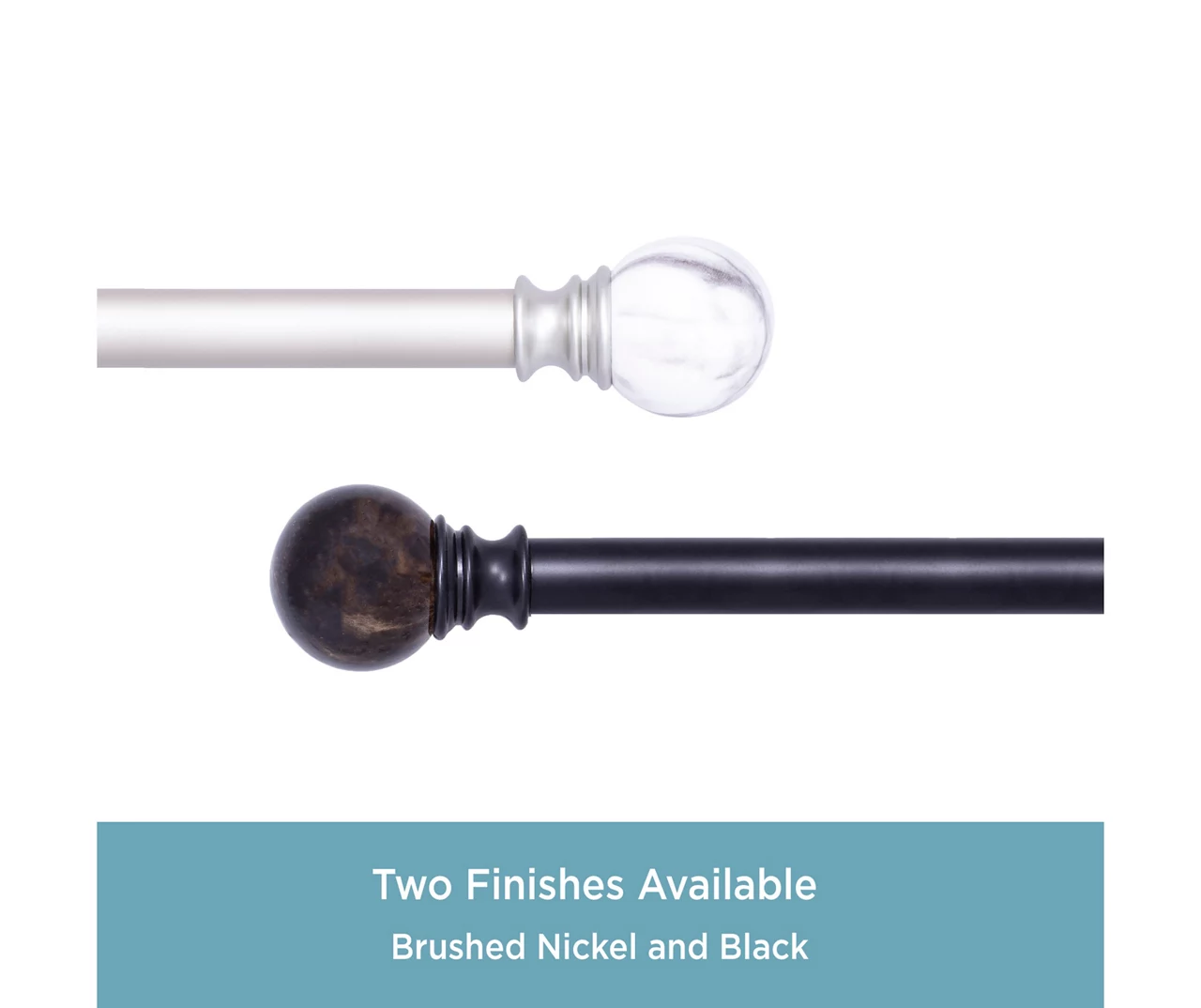 Kenney Marble 1" Adjustable Curtain Rod 16 Kenney Marble 1" Adjustable Curtain Rod - Image 16