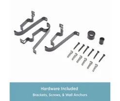 Layla Black 1" Adjustable Double Curtain Rod, (30"-84") 13 Layla Black 1" Adjustable Double Curtain Rod, (30"-84") -Cuisinart Store 810679565 A0 07