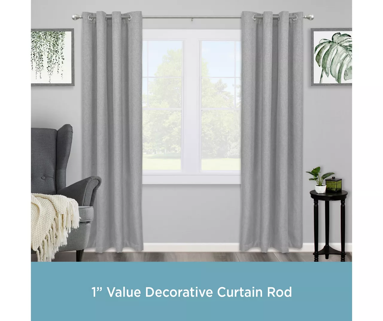 Kenney Layla 1" Adjustable Curtain Rod 10 Kenney Layla 1" Adjustable Curtain Rod - Image 10