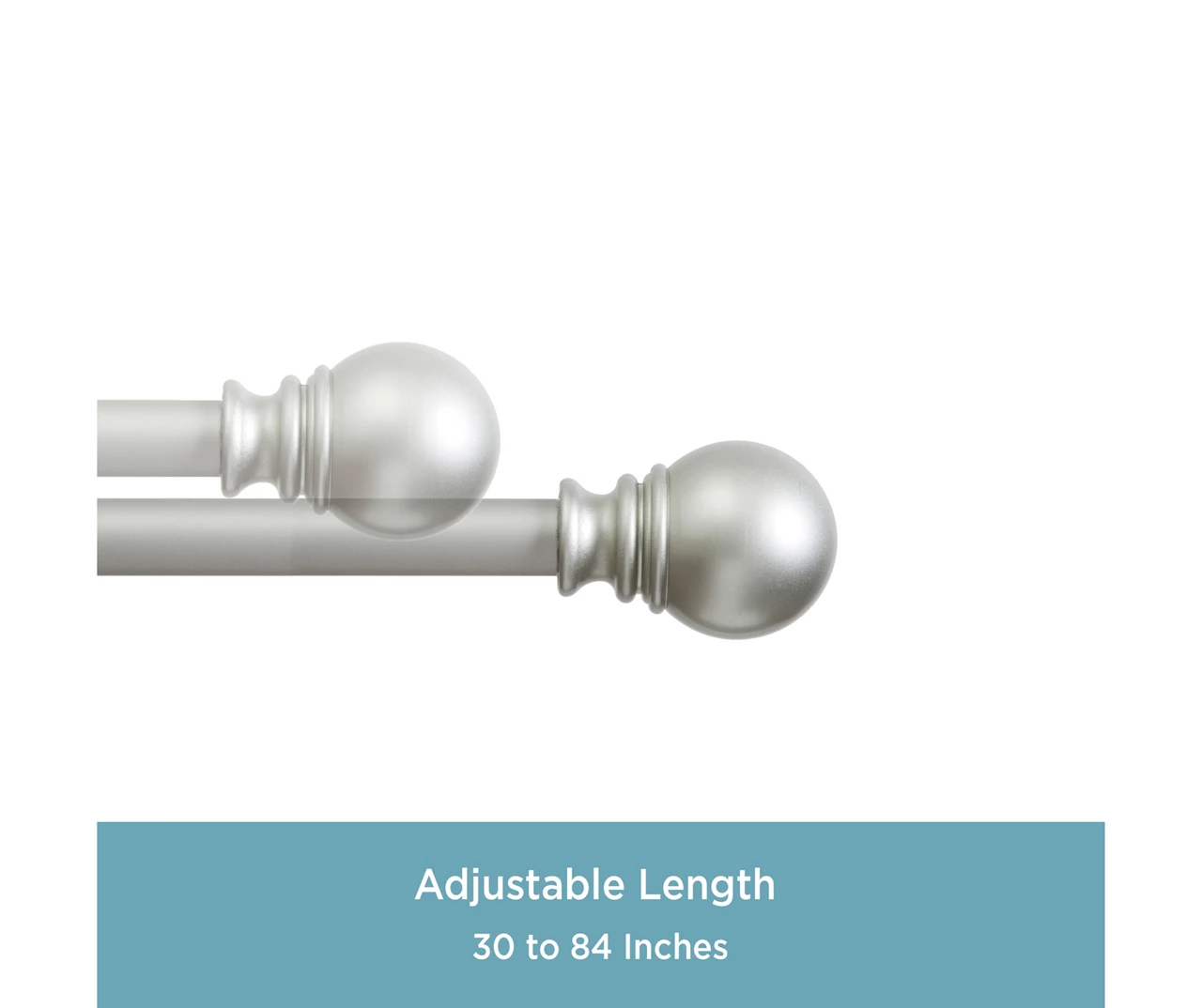 Kenney Layla 1" Adjustable Curtain Rod 11 Kenney Layla 1" Adjustable Curtain Rod - Image 11