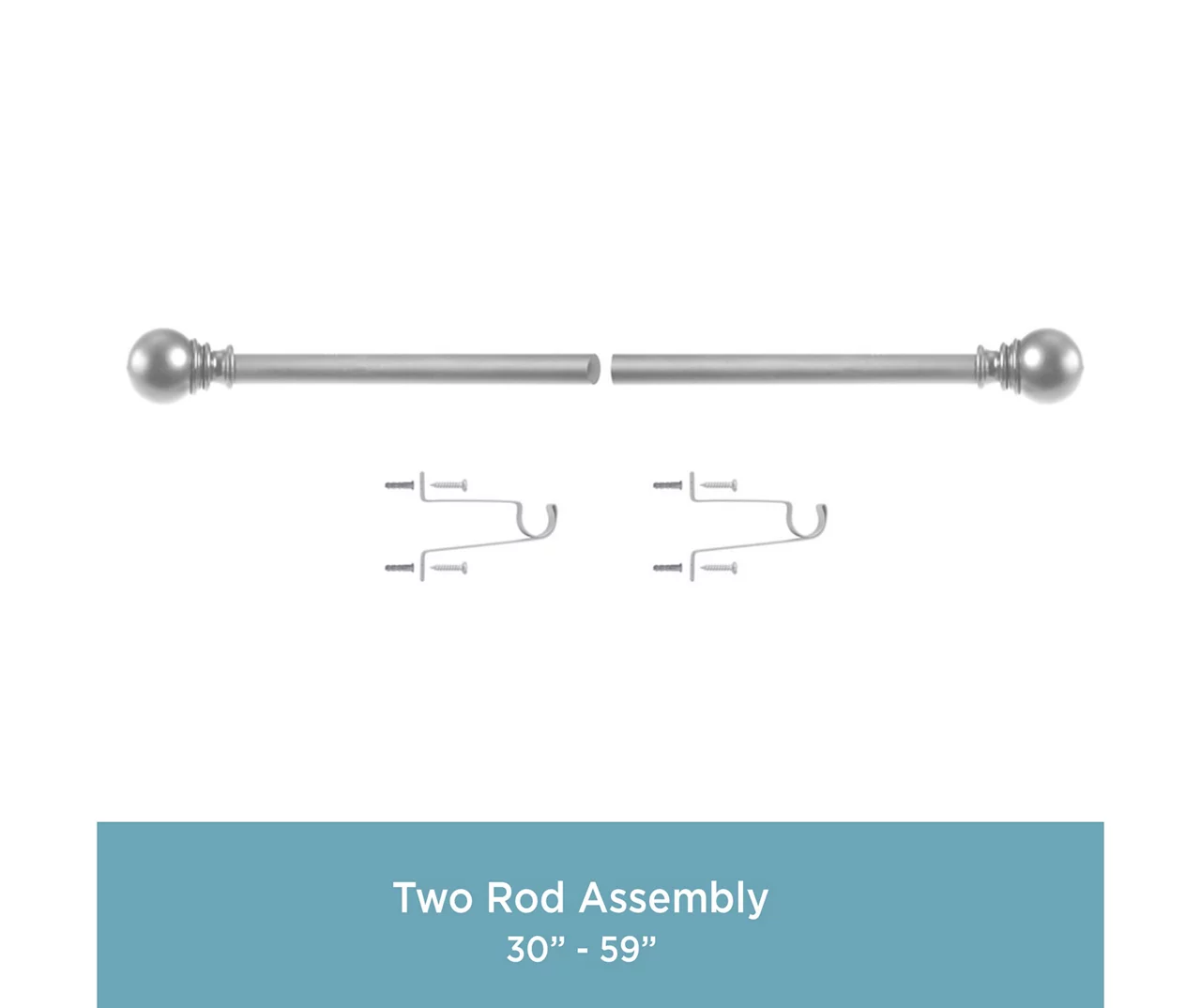 Kenney Layla 1" Adjustable Curtain Rod 13 Kenney Layla 1" Adjustable Curtain Rod - Image 13