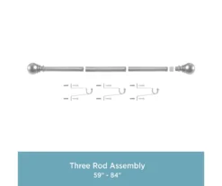 Kenney Layla 1" Adjustable Curtain Rod 29 Kenney Layla 1" Adjustable Curtain Rod -Cuisinart Store 810679566 A0 06
