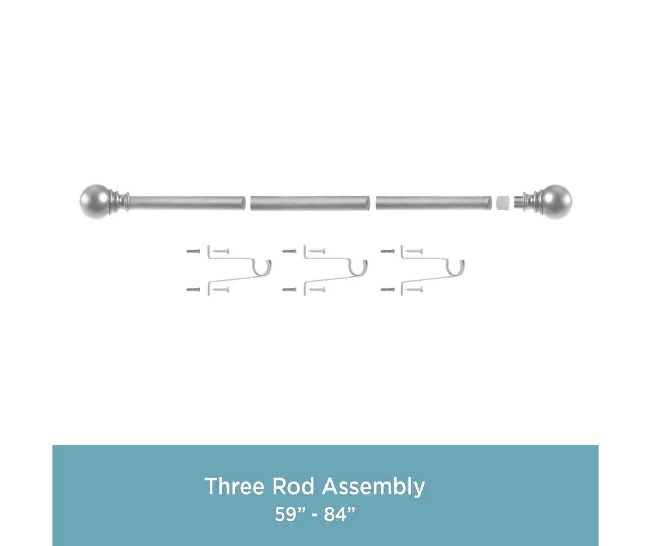 Kenney Layla 1" Adjustable Curtain Rod 14 Kenney Layla 1" Adjustable Curtain Rod - Image 14