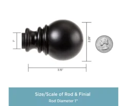 Kenney Layla 1" Adjustable Curtain Rod 20 Kenney Layla 1" Adjustable Curtain Rod -Cuisinart Store 810679567 A0 04