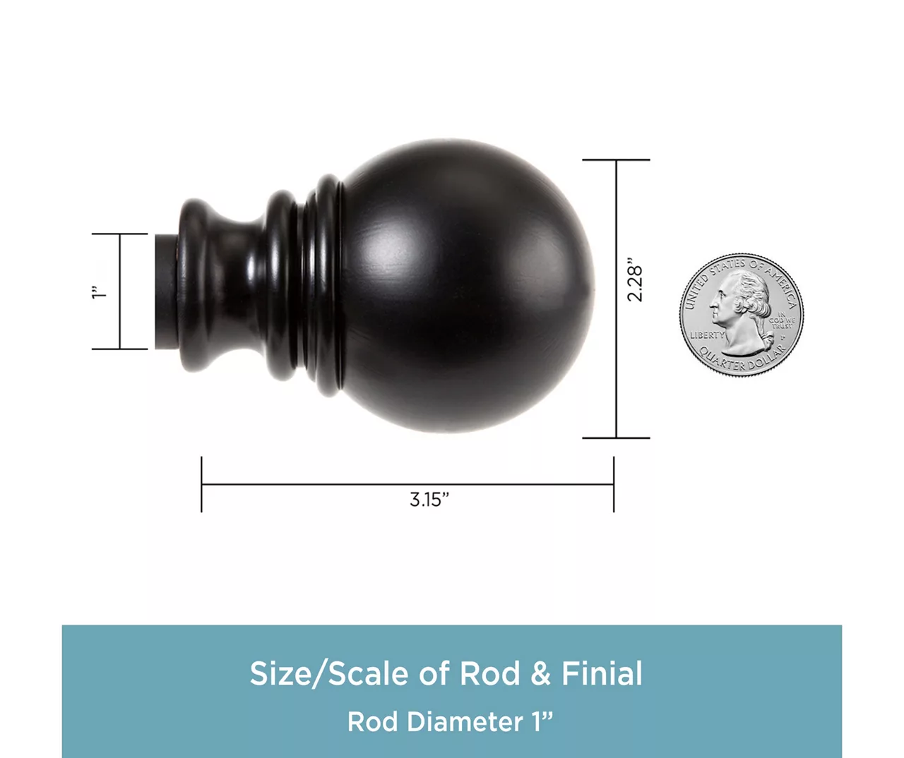 Kenney Layla 1" Adjustable Curtain Rod 5 Kenney Layla 1" Adjustable Curtain Rod - Image 5