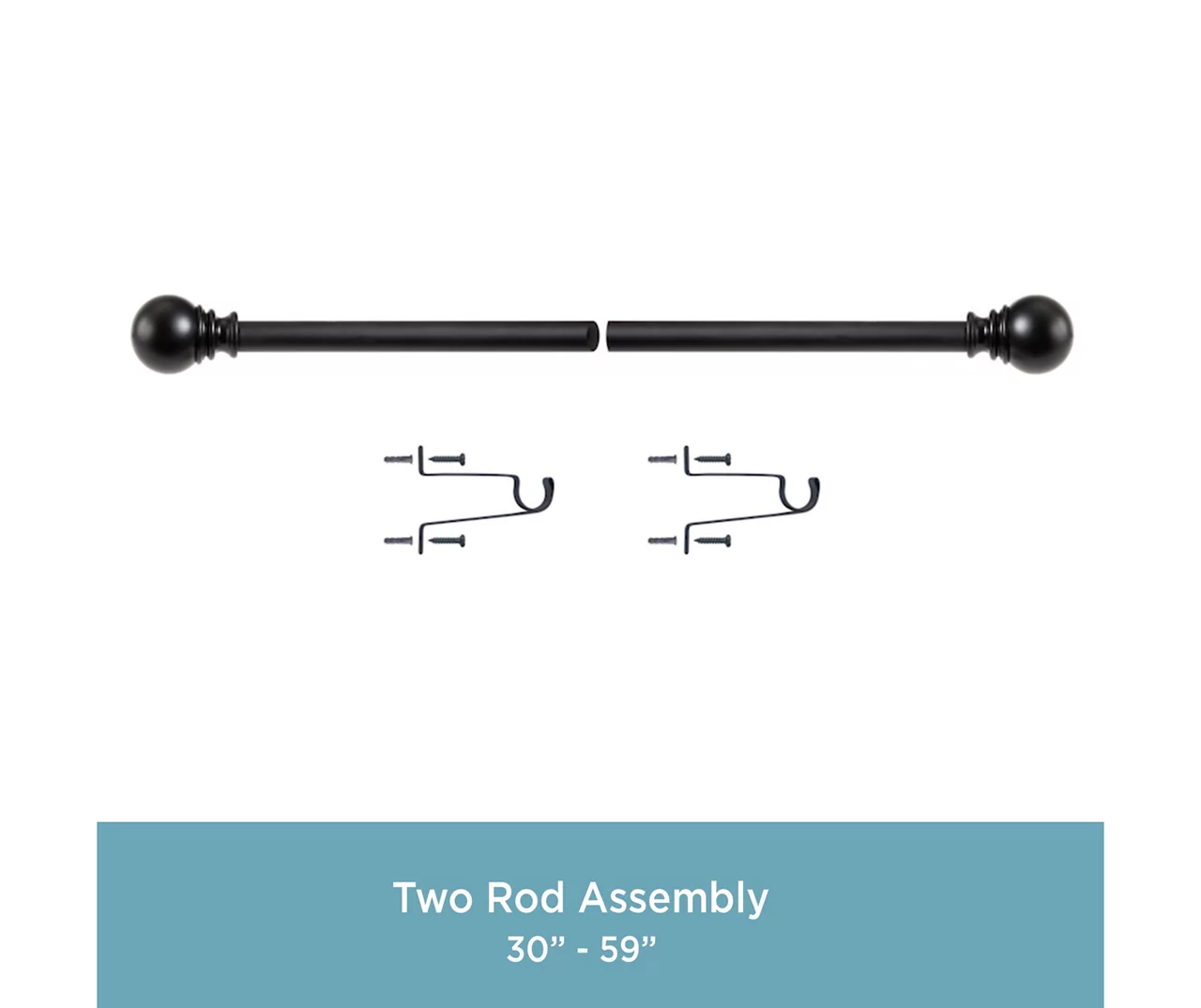Kenney Layla 1" Adjustable Curtain Rod 6 Kenney Layla 1" Adjustable Curtain Rod - Image 6