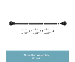 Kenney Layla 1" Adjustable Curtain Rod 22 Kenney Layla 1" Adjustable Curtain Rod -Cuisinart Store 810679567 A0 06