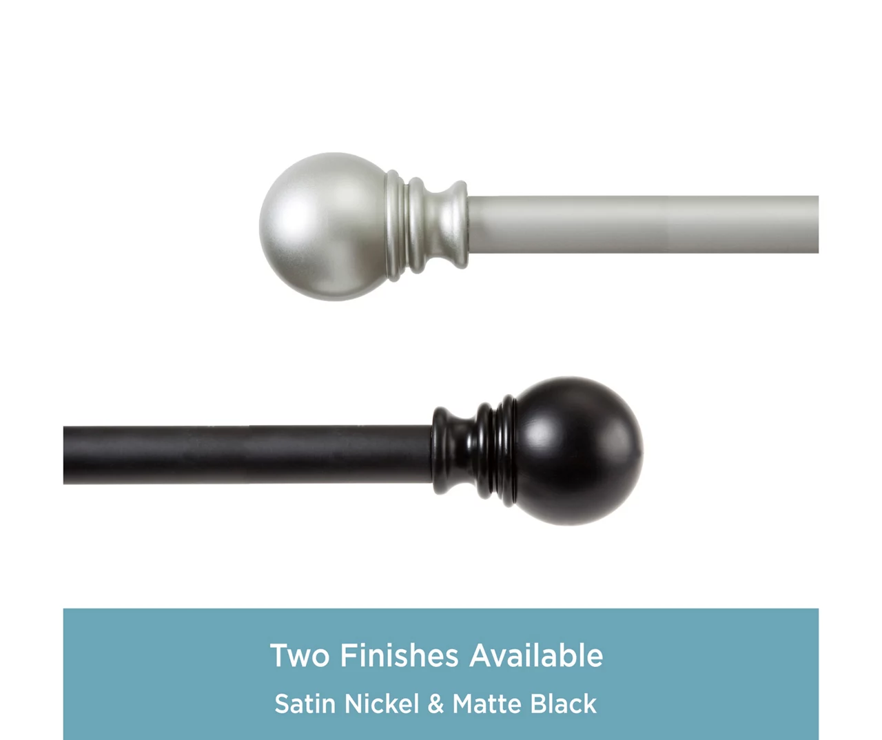 Kenney Layla 1" Adjustable Curtain Rod 9 Kenney Layla 1" Adjustable Curtain Rod - Image 9