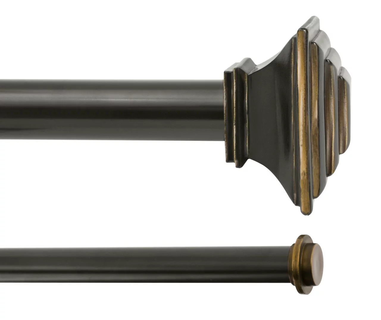 Kenney Mission 1" Adjustable Double Curtain Rod 2 Kenney Mission 1" Adjustable Double Curtain Rod - Image 2