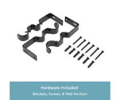 Kenney Mission 1" Adjustable Double Curtain Rod 19 Kenney Mission 1" Adjustable Double Curtain Rod -Cuisinart Store 810679570 A0 05