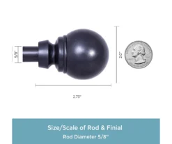 Kenney Mae 5/8" Adjustable Curtain Rod -Cuisinart Store 810679583 A0 03