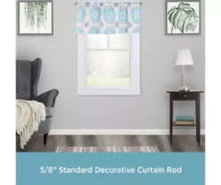 Phoenix Brushed Nickel 5/8" Adjustable Curtain Rod, (28"-48") -Cuisinart Store 810679592 A0 02