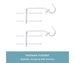 Phoenix Brushed Nickel 5/8" Adjustable Curtain Rod, (28"-48") -Cuisinart Store 810679592 A0 05